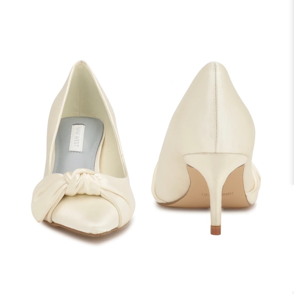 Ivory Nine West Andee Bridal Pumps